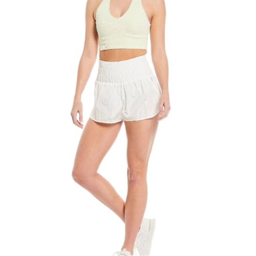 FP Movement by Free People White High Waist Shorts
